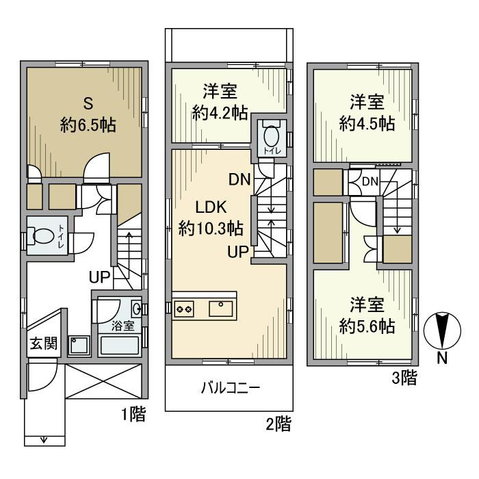 上目黒戸建の間取り