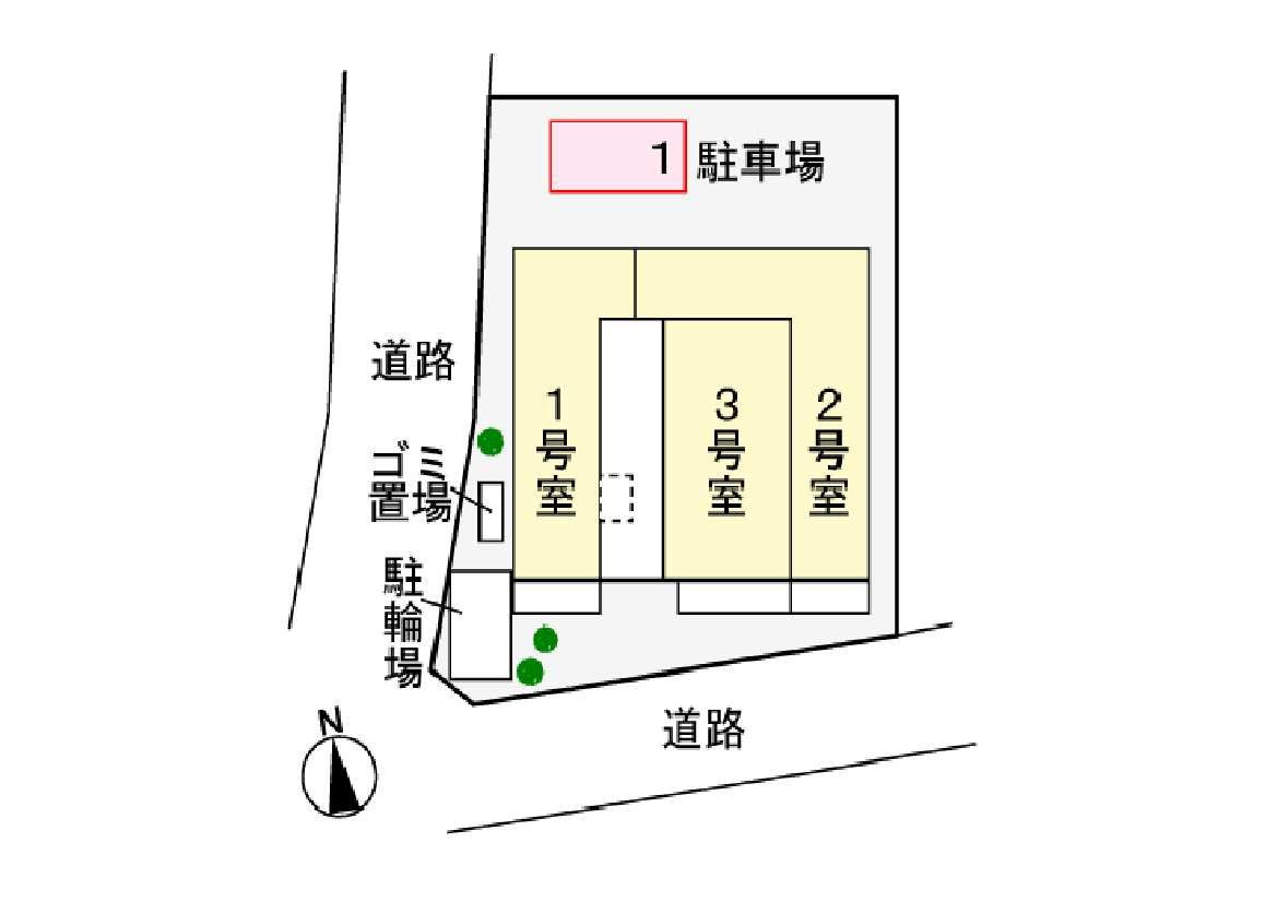 フローレンス松戸の駐車場