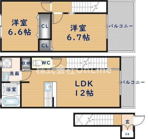 【間取り】 | ユニメゾンH・M  Ⅰ
