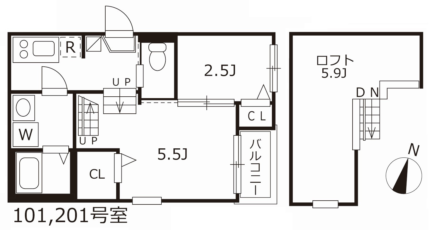 クオーレ名古屋の間取り
