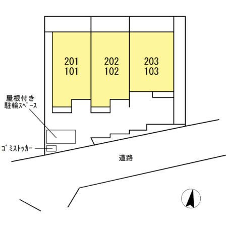 さくらフラットの区画図