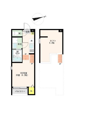 アルカディア曽根の間取り