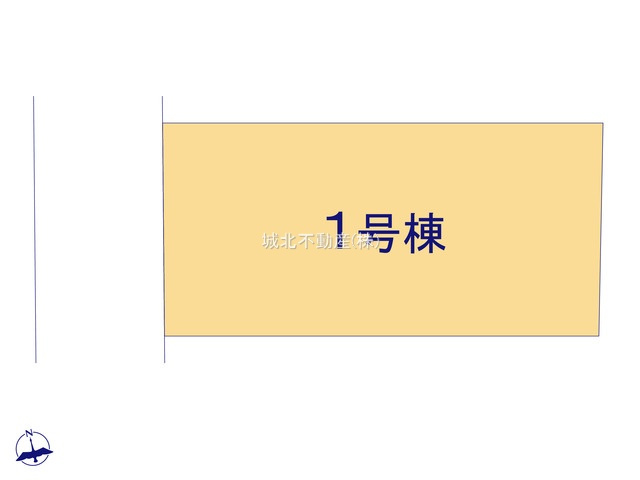 練馬区南大泉4丁目 限定1棟の区画図|土地面積94.88㎡
前面道路西側約3.8ｍ公道に面する整形地