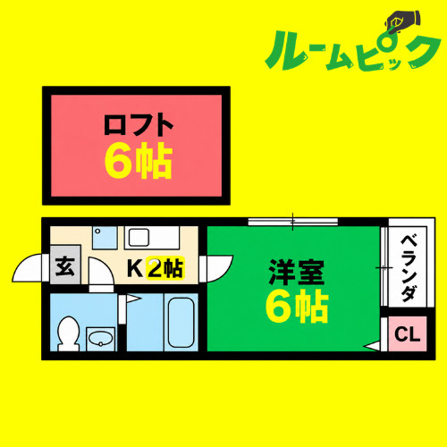 カーサ ミラ　名古屋市賃貸　仲介手数料無料の間取り