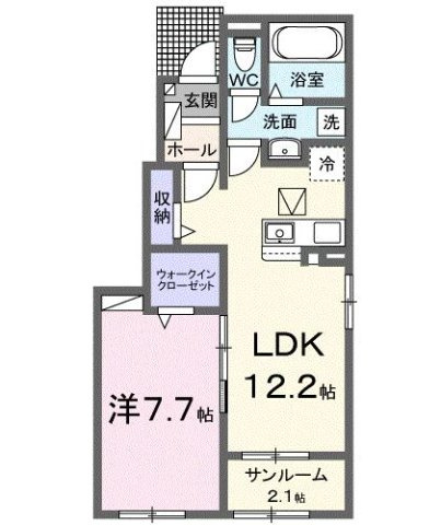 トレスト府中の間取り