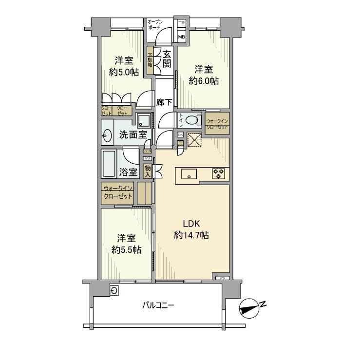 Ｂｒｉｌｌｉａ狛江Ｆａｒｍ＆Ｇａｒｄｅｎの間取り