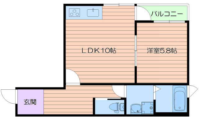 I.Residence天王寺の間取り