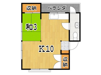 【間取り】 | 第1むつみ荘