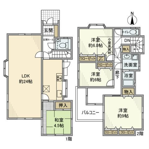 文蔵戸建の間取り