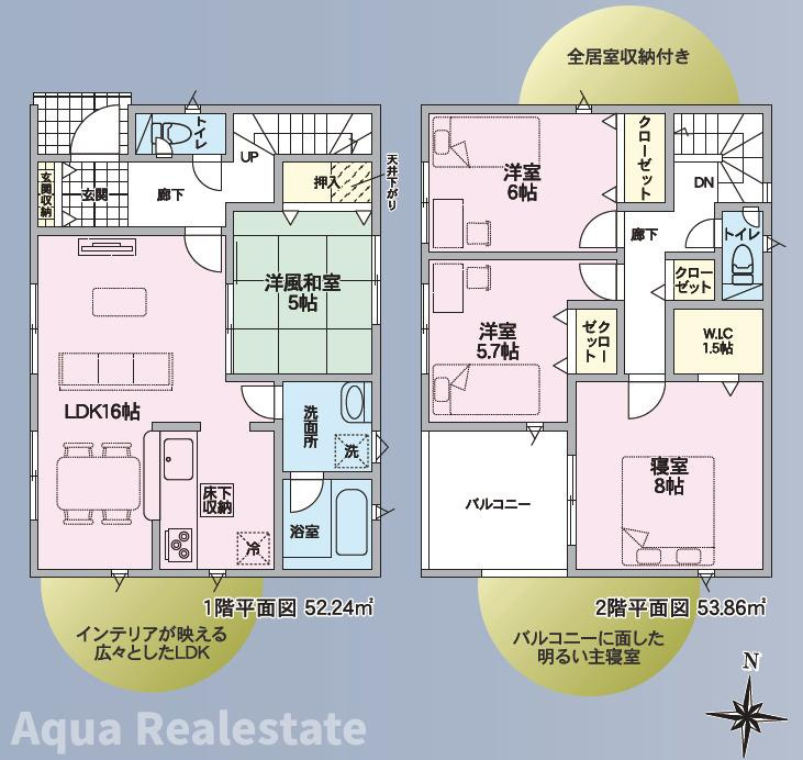 クレイドルガーデン石井町石井第2の間取り