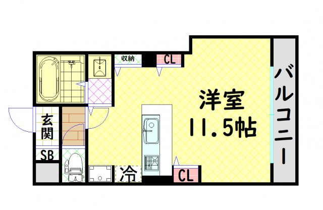 【間取り】 | ホープ松屋町住吉