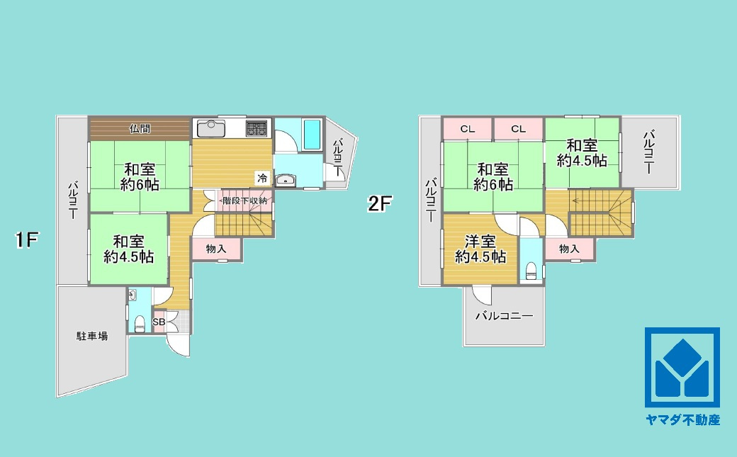 西宮市段上町5丁目の間取り