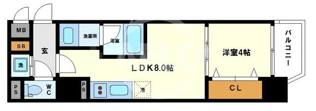 サムティ阿波座ベルシアの間取り|サムティ阿波座ベルシア　使い勝手の良い間取り