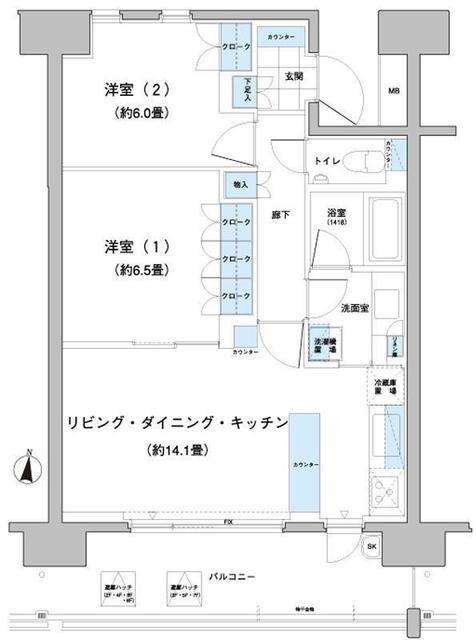 ガーデニエール砧レジデンスの間取り
