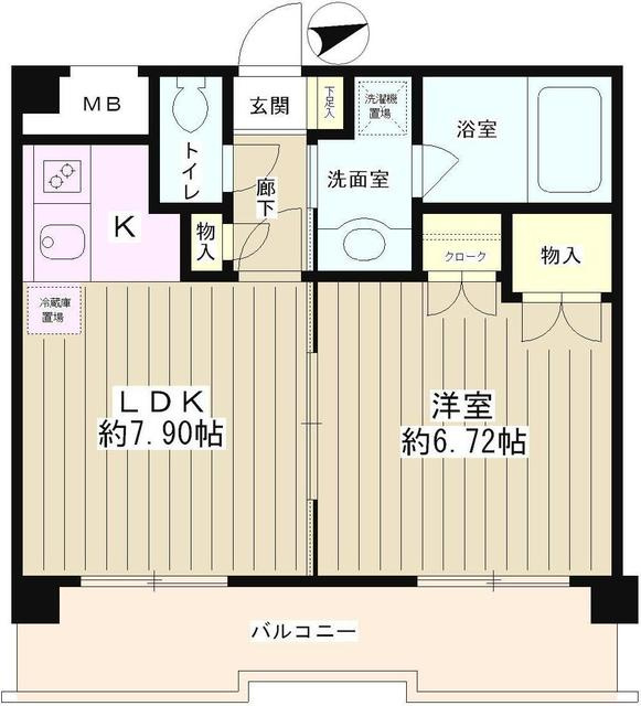コーボック飛田給Ⅱの間取り