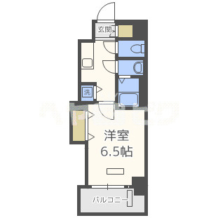 レオンコンフォート難波ミラージュの間取り