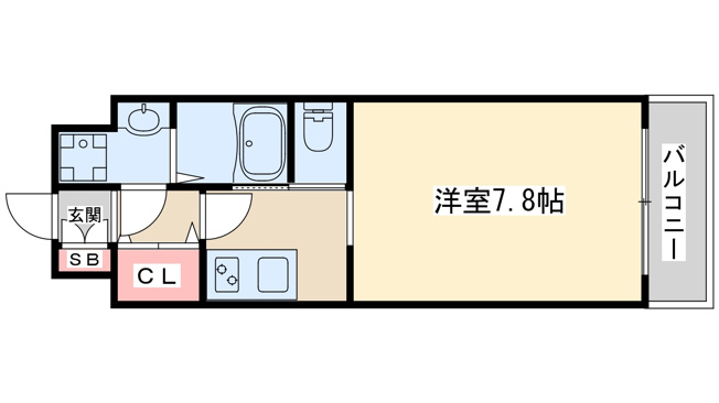 【間取り】 | レジュールアッシュ江坂