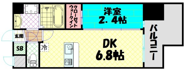 【間取り】 | セレニテ難波ミラク弐番館