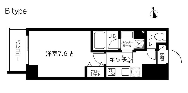 スカイコート蔵前Ⅱ の間取り