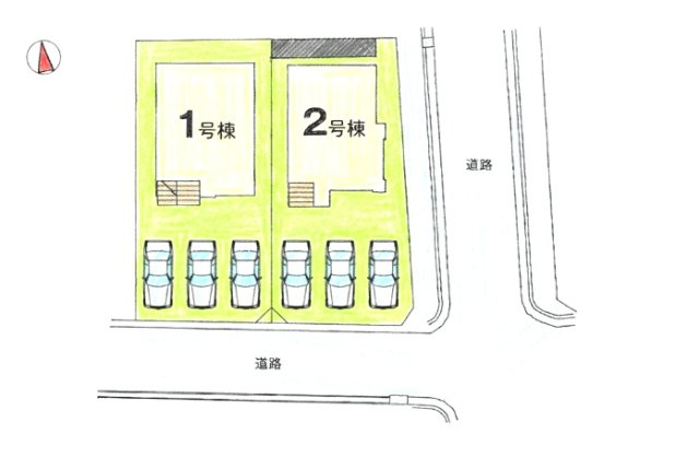 福岡市西区野方５丁目の新築一戸建の区画図