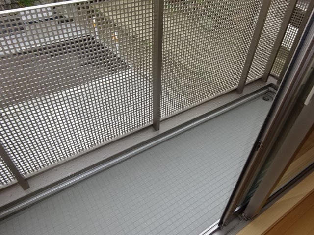 中庄テラスEのバルコニー