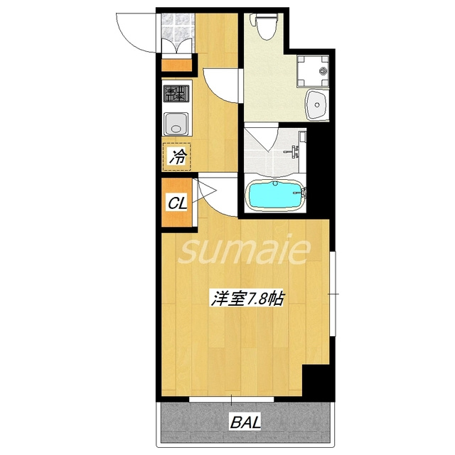 アイル赤羽サウスの間取り|2面採光の角部屋です