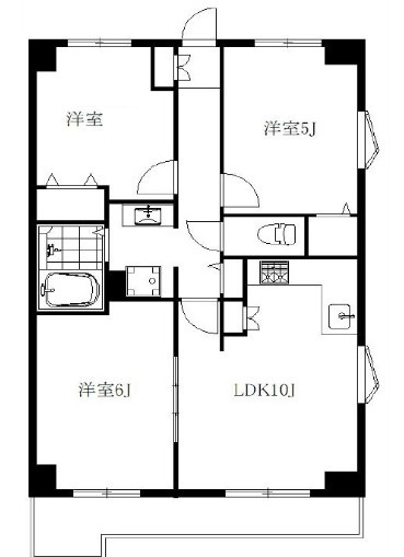 モンシャトー松戸の間取り|間取りです。