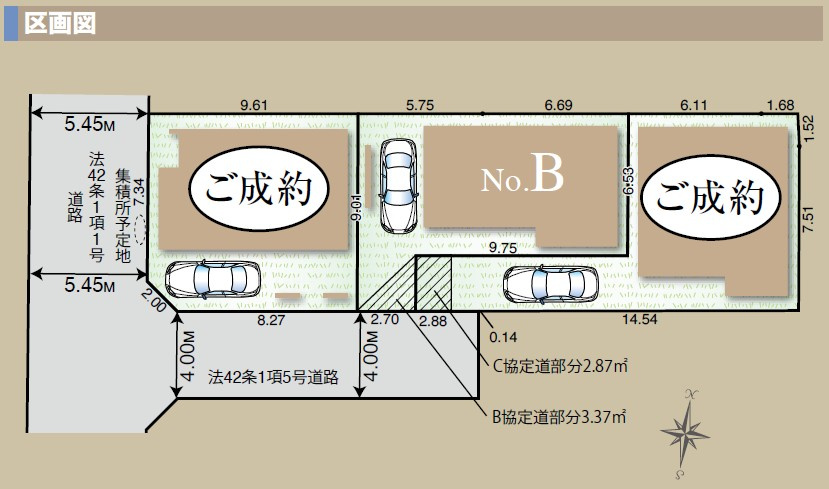 杉並区下井草3丁目　新築戸建　残1棟の区画図|区画図

現地ご見学希望・資料請求などお気軽にお問い合わせ下さい！
03-5990-5201