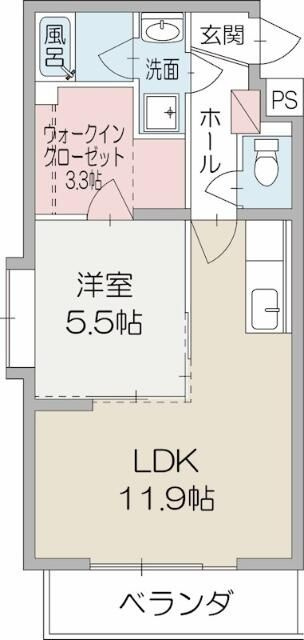 グリーンヒル　タカハシⅢの間取り