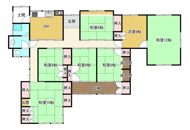 北内町　中古住宅の間取り