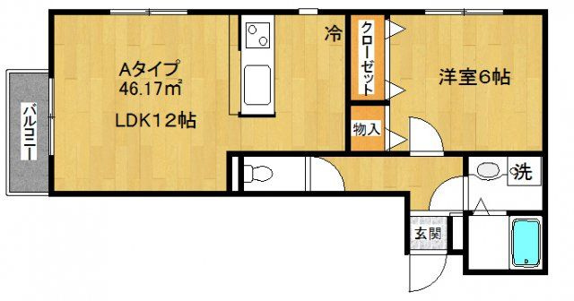 シェモア東砂の間取り