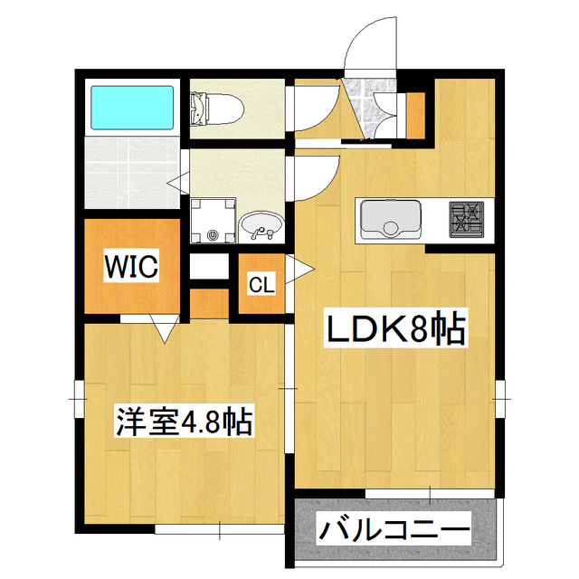 ラプレジオ小岩の間取り|人気の１ＬＤＫです。