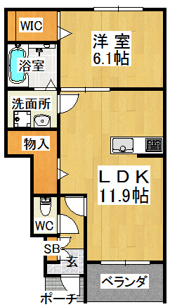 リュクス西明石Ⅱの間取り