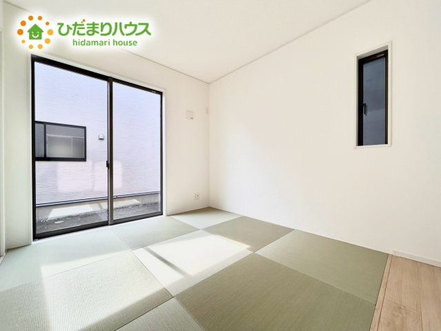 鴻巣市筑波第5Ⅱ期　新築戸建　クレイドル02の和室|1階和室：5.2帖