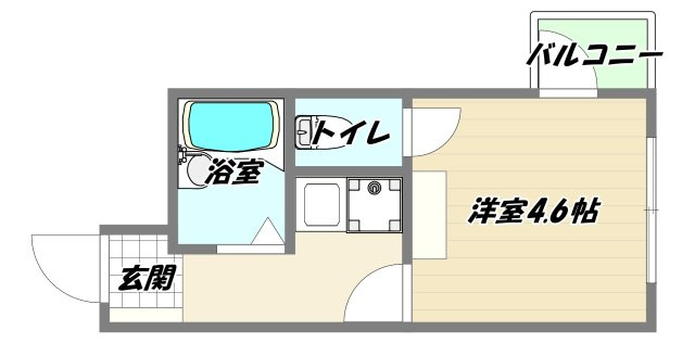 吹田市寿町２丁目の賃貸マンションの間取り