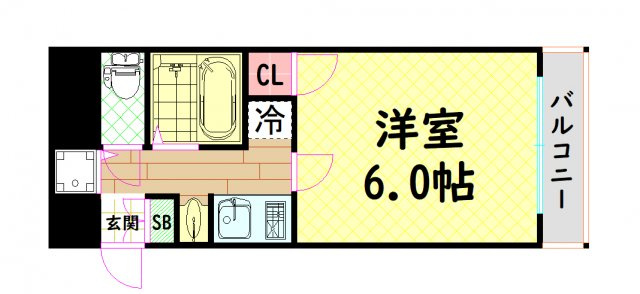 【間取り】 | プレサンス難波EASTモダニティ