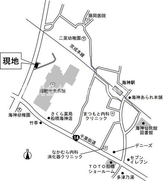 レオ五番館の地図