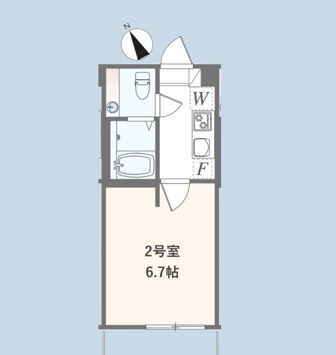 アザーレ・バモス登戸Ⅱの間取り