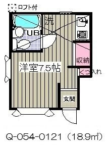 ローズアパート(Q-054D)の間取り