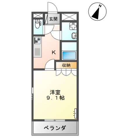 ｂｉｅｎｖｉｖｒｅ楡木Ⅱの間取り