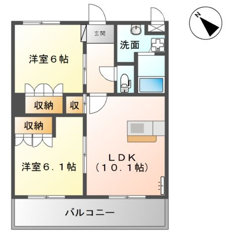 Ｇｅｎｔｌｙ麻生田の間取り