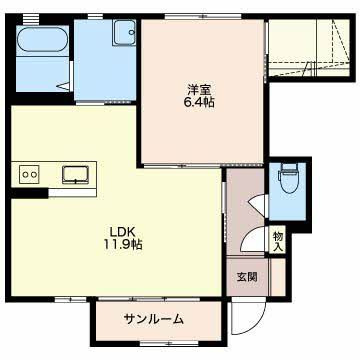 コンフォート木津の間取り