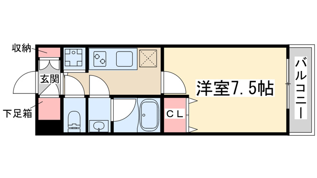 【間取り】 | エスフォート江坂垂水町