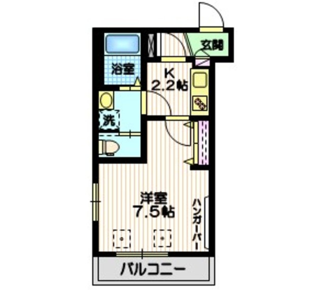 クラリスの間取り|★角部屋２面窓★