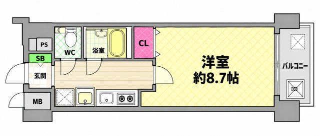 【間取り】 | プレサンス立売堀アーバンスタイル