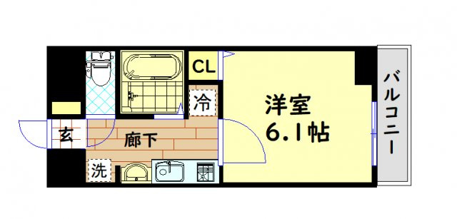 【間取り】 | プレサンス難波幸町