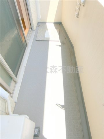 ストリーム多摩川のバルコニー|物干し金具付きのバルコニー