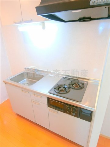 ストリーム多摩川のキッチン|2口グリル付システムキッチン