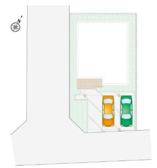 《仲介手数料半額》鴻巣市松原3丁目（9区画）6号棟の区画図