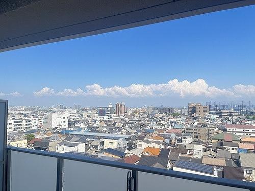 リビオ尼崎ＳＴＡＴＩＯＮ　ＣＩＴＹの展望|バルコニーからの眺望※2026年8月撮影